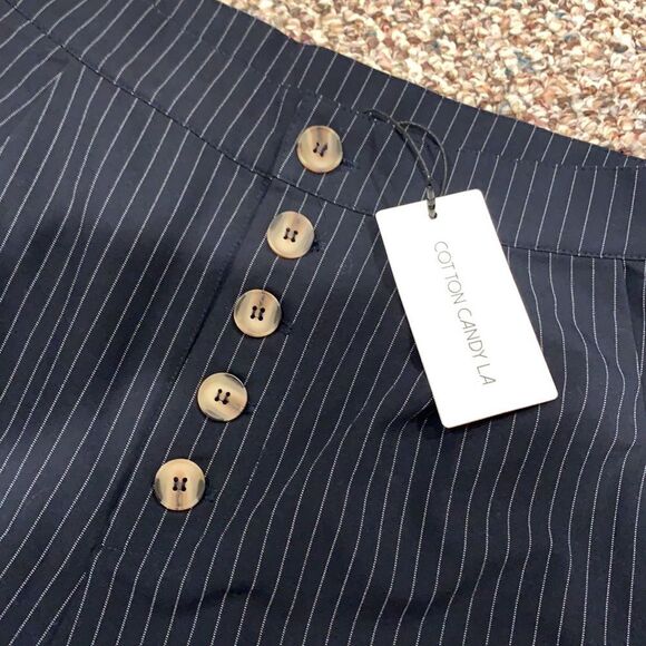 NWT - Striped Navy Blue pocketed pants - Picture 4 of 4